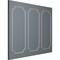 Ekena Millwork 28-in. W x 72-in. H Claremont Panel Moulding Kit Triple Panel PMLKCL28X72C - alternate 9